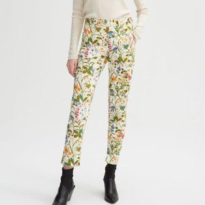 DESIGNER FLORAL  FITTED COTTON PANT
